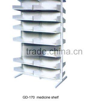 steel hospital equipment medicine shelf display cabinet