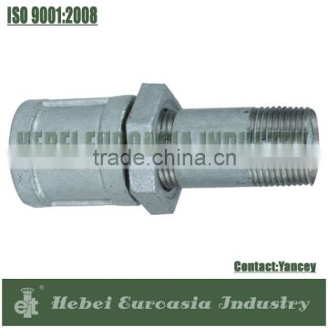 long screw with socket and locknut