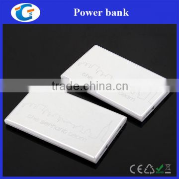 credit card size power bank with custom laser engraved logo