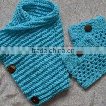 Wholesale beautiful girls winter knitted scarf