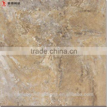 China dark brown semi polished glazed tile, rustic floor and wall ceramic tiles