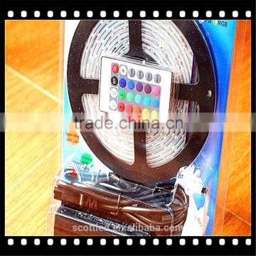 High lumen SMD 5050 Led Strip Pure White 5M RGB strips+power supply+controller led strip set                        
                                                Quality Choice