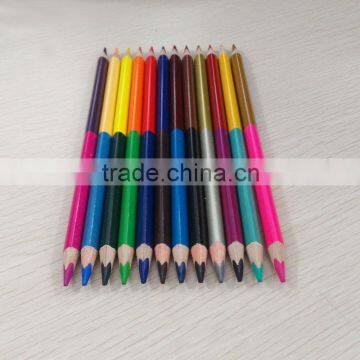 7" Standard Size Triangular Shape High Quality 4.0mm Color Lead bi Color Pencil photo-2