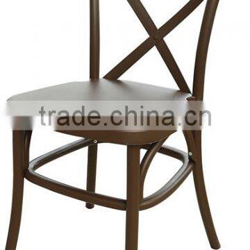 brown crossback chair