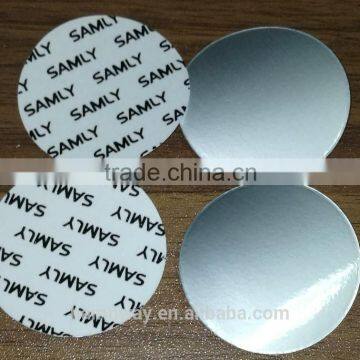 heat induction PE coating aluminum foil seal liner&wad&lids with logo printed