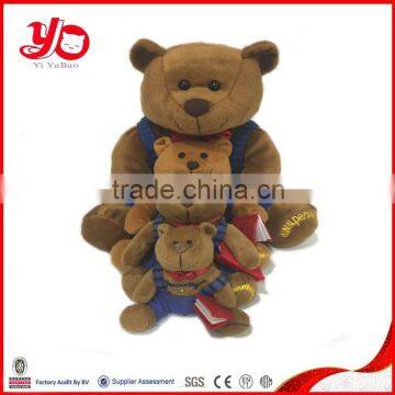 2015 wholesale custom plush toy, china plush toy animals, teddy bear family