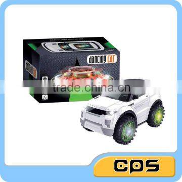 Electric crazy car toy with 3D light and 360 degree rotation