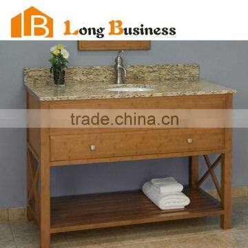 LB-DD2037 China Zhejiang manufacturer Solid bamboo Bathroom vanities 48"width