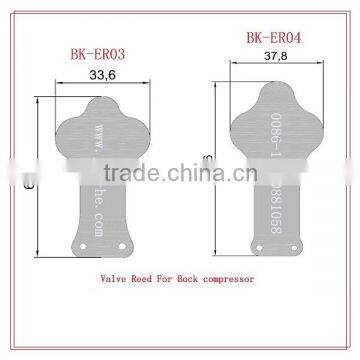 Bock valve reeds includes suction reeds and discharge reeds