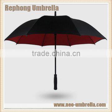 2015 red and black advertising golf umbrella