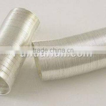 Steel Memory Wire 2.2CM, Stringing Materials, Silver color, the wire: 0.6mm. (MW2.2cm-S)