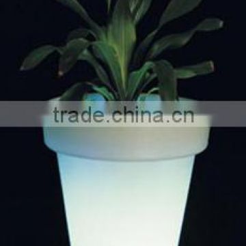 Plastic Planter Pot with Led Light by Roto Molded