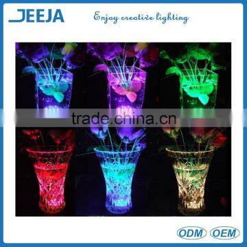 High Quality Led Submersible Crystal Flower Vase Lights