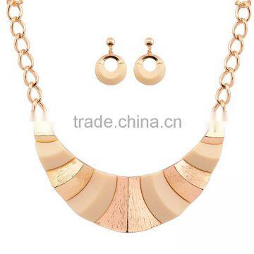 Alloy modern design dubai gold earrings set jewelry set