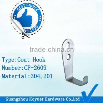 Wholesale Modern Factory Directly Toilet Partition Hardware Stainless Steel Clothes Hook