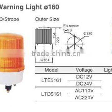 red yellow blue revolving led warning light 3w dc12v 24c D=160 -5161