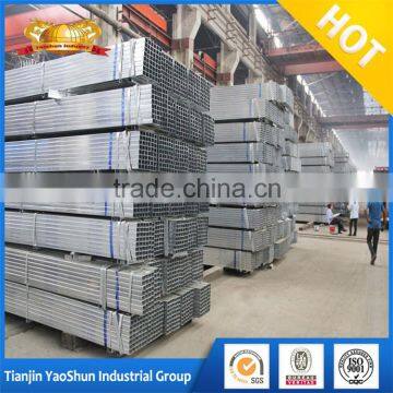 factory direct sales ERW pre galvanized square and rectangular steel tubes