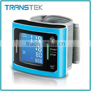 Diaphanous digital blood pressure monitor watch