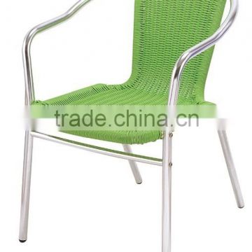 China suppliers Outdoor Garden Rattan Dining Aluminum Chair