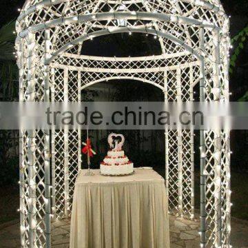 Metal cage gazebo wrought iron summer house