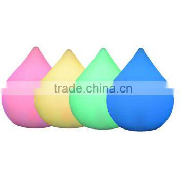 battery operated color changing water shape led night light, desktop & table lamp for home decoration