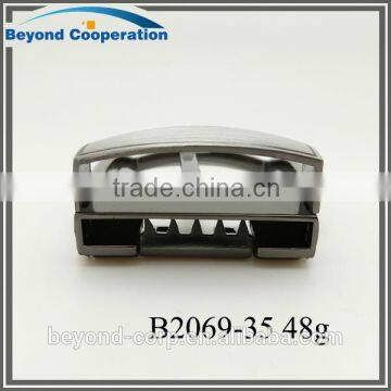 35mm Brush Gun Metal Nickel-free Whole Brushed Clip-clasp Belt Buckle photo-2