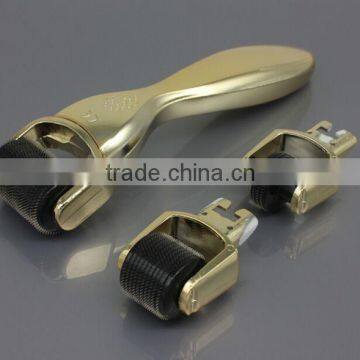 Huafu 2016! OEM Factory Wholesale Changeable Needles Kit Gold Derma Roller photo-3