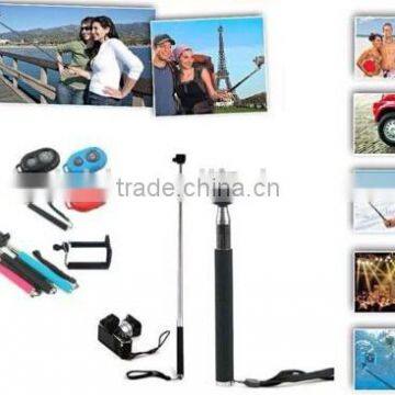 Popular legoo Bluetooth remote shutter with selfie stick monopod for Iphone