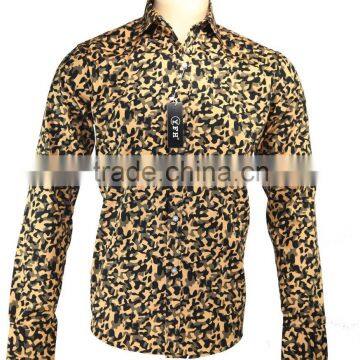China Wholesale Cotton Polyester African Casual Shirts for Men