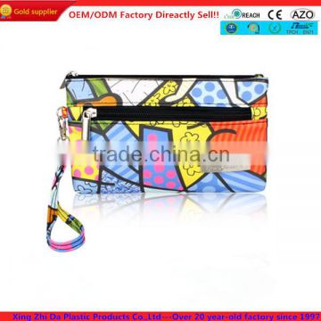 Full printed PU lovely cosmetic bag