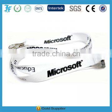 Cheap factory custom eco-friendly imprinted microsoft lanyard