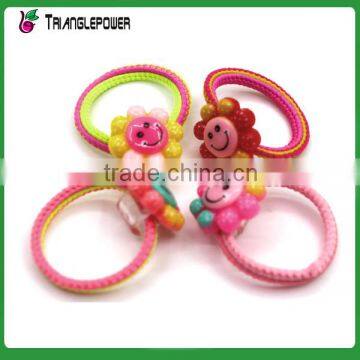 Lovely Candy Colors Heart Design With Little Flowers Children Hair Tie Set photo-2