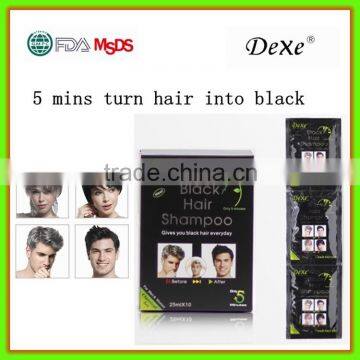 5 MInutes fast black hair dye for white hair coverage