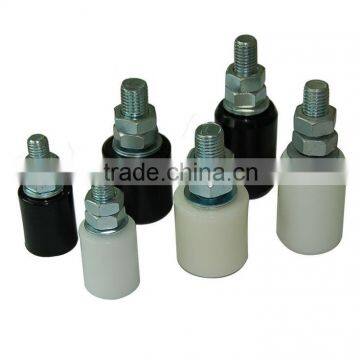 galvanized sliding white and yellow nylon roller