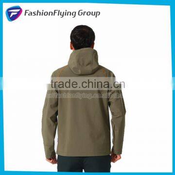 Men Soft Shell Hooded Softshell Jacket