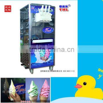 Italy Compressors TML 2+1 mixed flavours soft ice cream machine with CE approved, Summer Choice