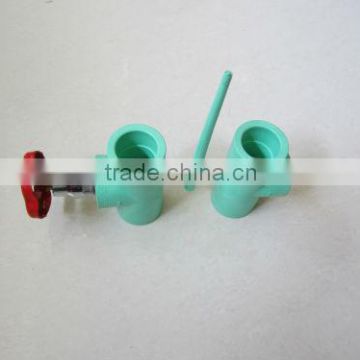 PPR Stop Valve Pipe Fitting Mould/2 Cavities/Collapsible Core