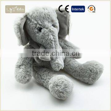 I-Green Toy Series-Fashional Style toy dark grey plush elephant