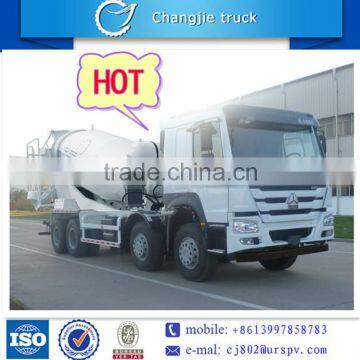 AH 8*4 concrete mixer truck with pump for sale in singapore, dubai