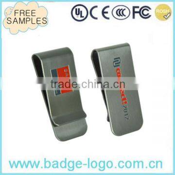 Red Painting Metal Money Clip