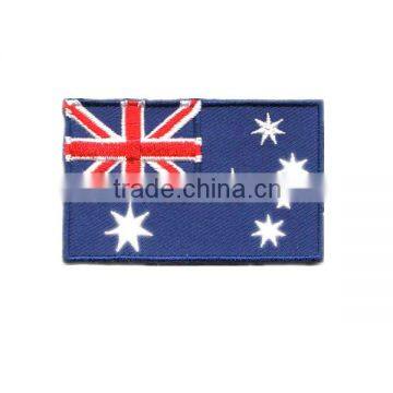 Australia embroidered country flag patch with hook and loop backing