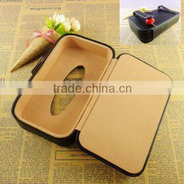 PU Material Car Tissue Box Leather Window Slip Car Handkerchief Box Wholesale