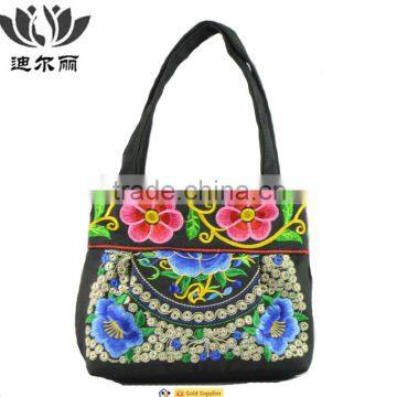 National style embroidery bag woman hand bag