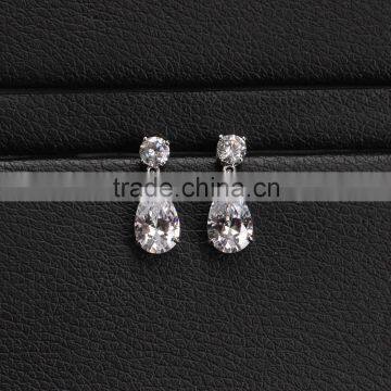 Latest Cute Girls Earrings Jewelry Fancy Earring Designer White Gold Hanging Earrings