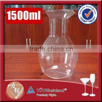 1500ml high quality glass hand blown glass pitcher