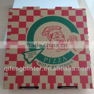 High Quality E-flute Custom Corrugated Pizza Box/different Size Pizza Box With Logo