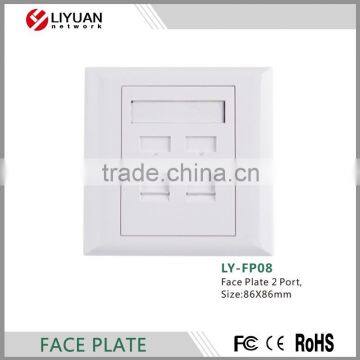 LY-FP08 86 type faceplate cooperate with RJ45 module