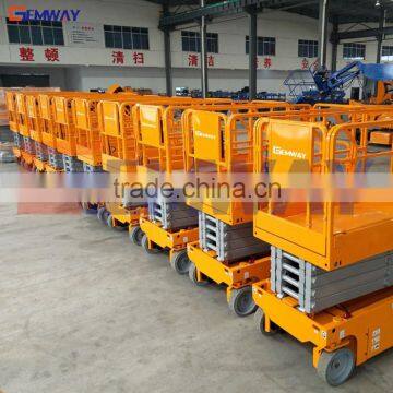 High efficiency mobile electric battery powered scissor lift platform for sale