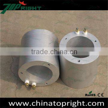 Air cooling cast aluminum heater for extruder machinery
