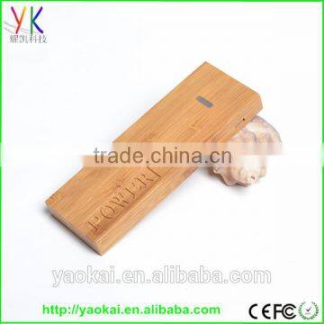 3000mah/4400mah/5200mah wooden cell phone power bank charger